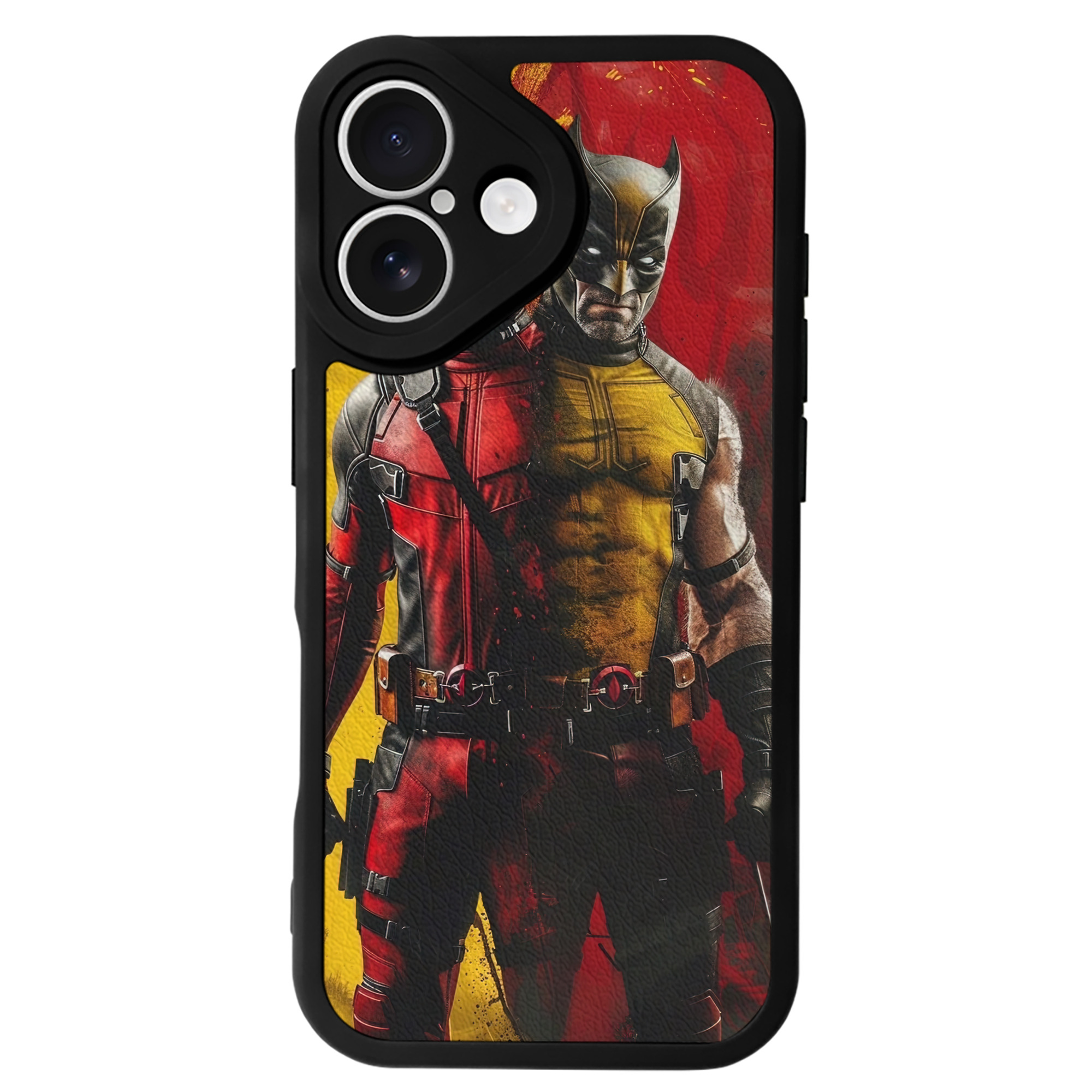 （画像用） Deadpool デッドプール 【iPhone 16シリーズ対応】シリコンスマホケース（レザー調） 材質：シリコン